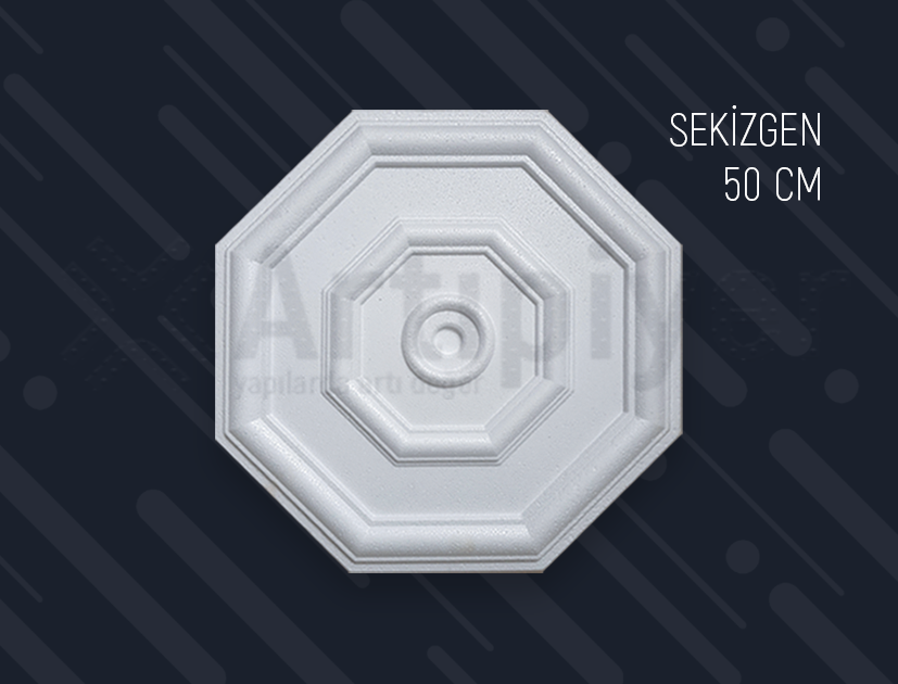 Sekizgen 50cm Lamba Göbeği